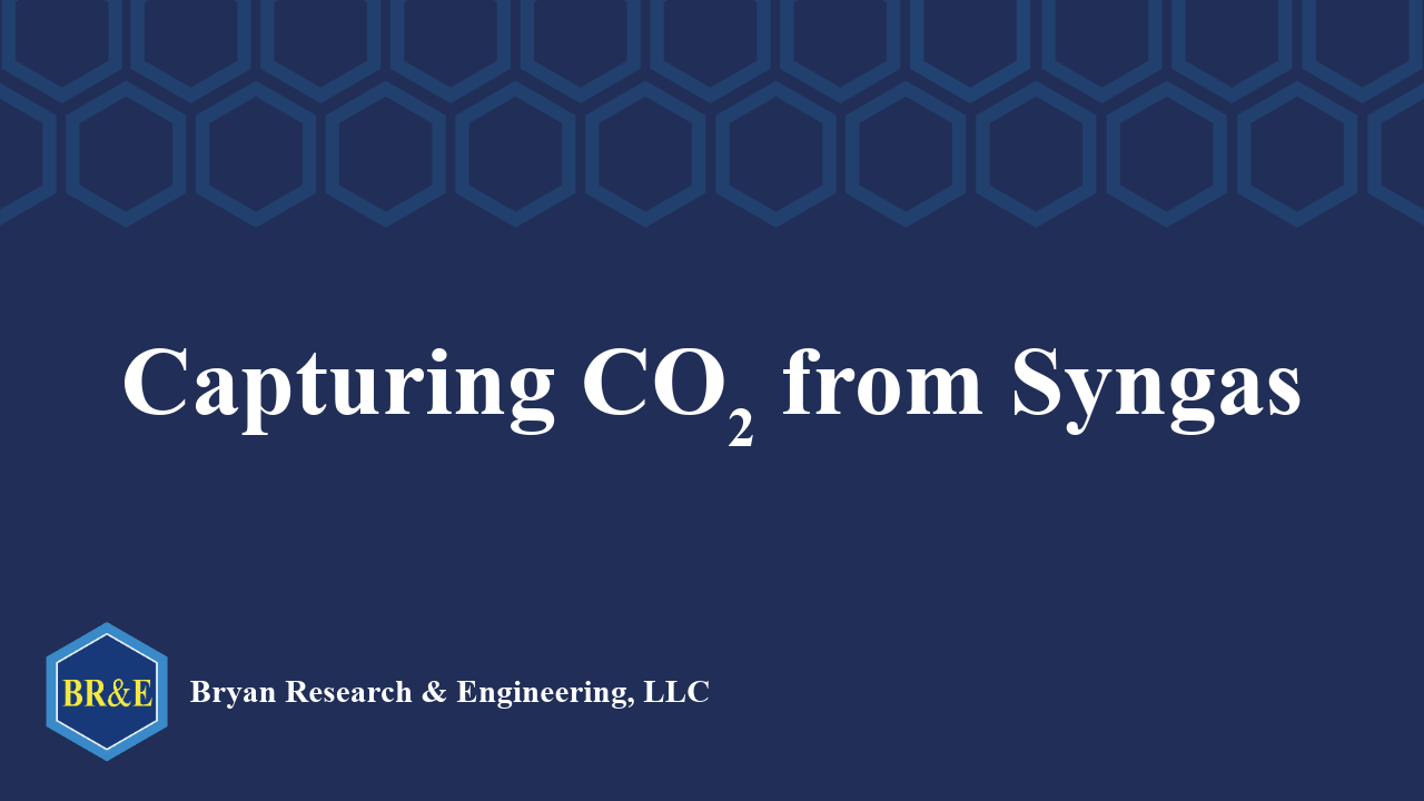 Capturing CO2 from Syngas